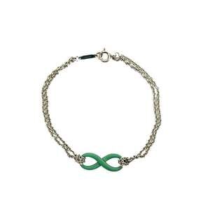 TIFFANY&Co. Tiffany Infinity Double Chain Bracelet, Sterling Silver 925, Silv...